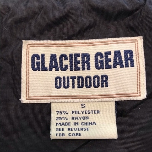 GLACIER BLACK FLEECE VEST ZIP UP SMALL - Picture 5 of 5